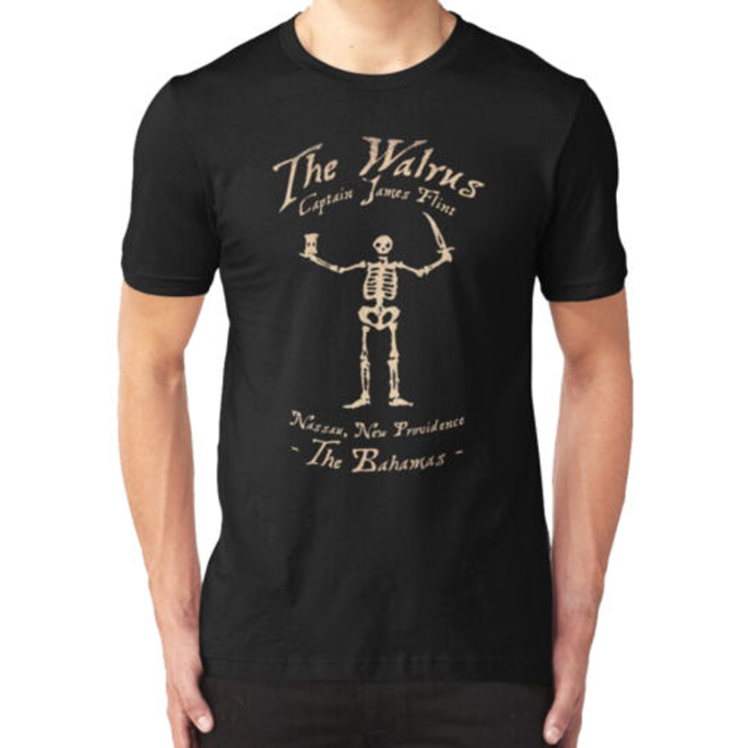 Kaos Black Sails The Walrus Tshirt 100% Cotton || Casual Unisex T-SHIRT Size S  M L XL XXL 3XL 4XL |
