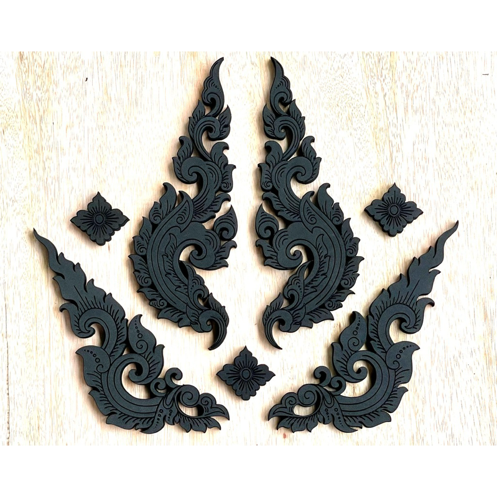 Ukiran Spons Eva Motif Thailand 02 Satu Set Ukiran Kostum Karnaval