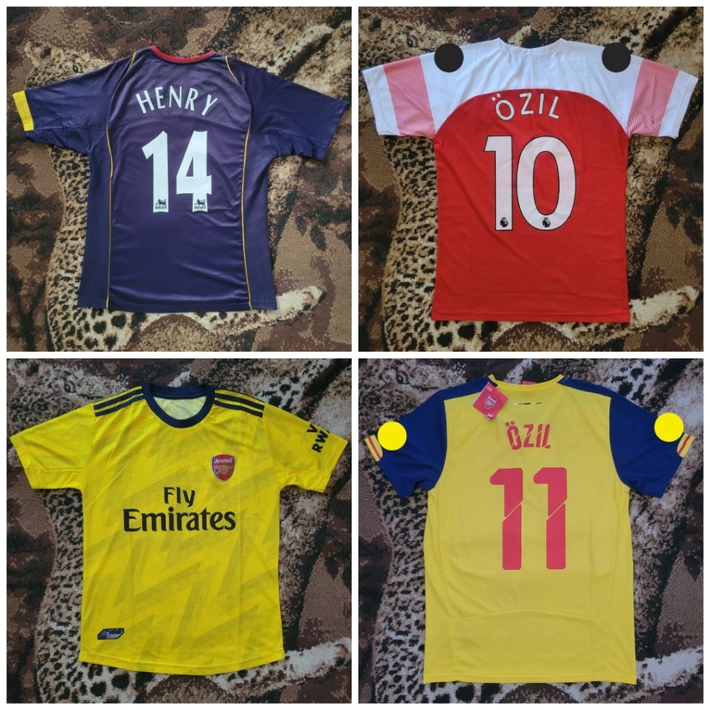 Jersey arsenal retro Henry Ozil