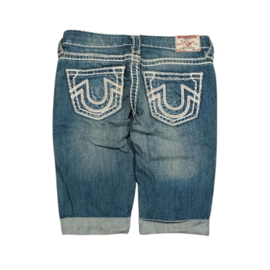 CELANA PENDEK JEANS TRUE RELIGION SECOND SIZE 26