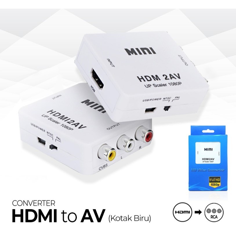 HDMI TO AV RCA CONVERTER ADAPTER / HDMI2AV / HDMI/ AVCONVERTER RCA TO HDMI / CONVERTER AV2HDMI / RCA