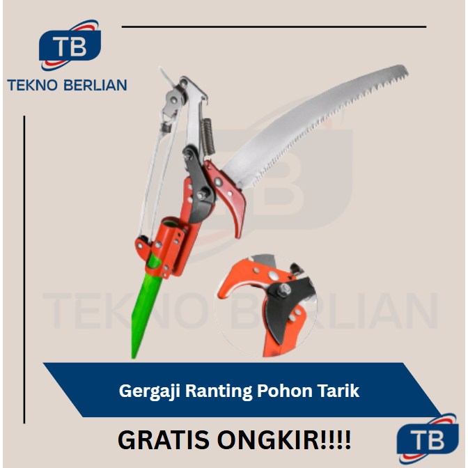 KOALA Gergaji Galah Alat Pemotong Ranting Dahan Kayu Pohon Tali Ikat