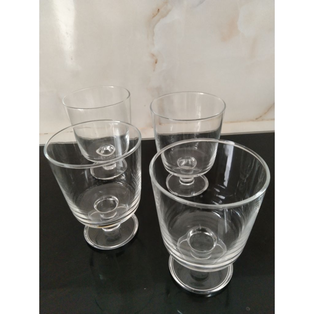 3 pcs Gelas Kaca Exclusive Preloved like New