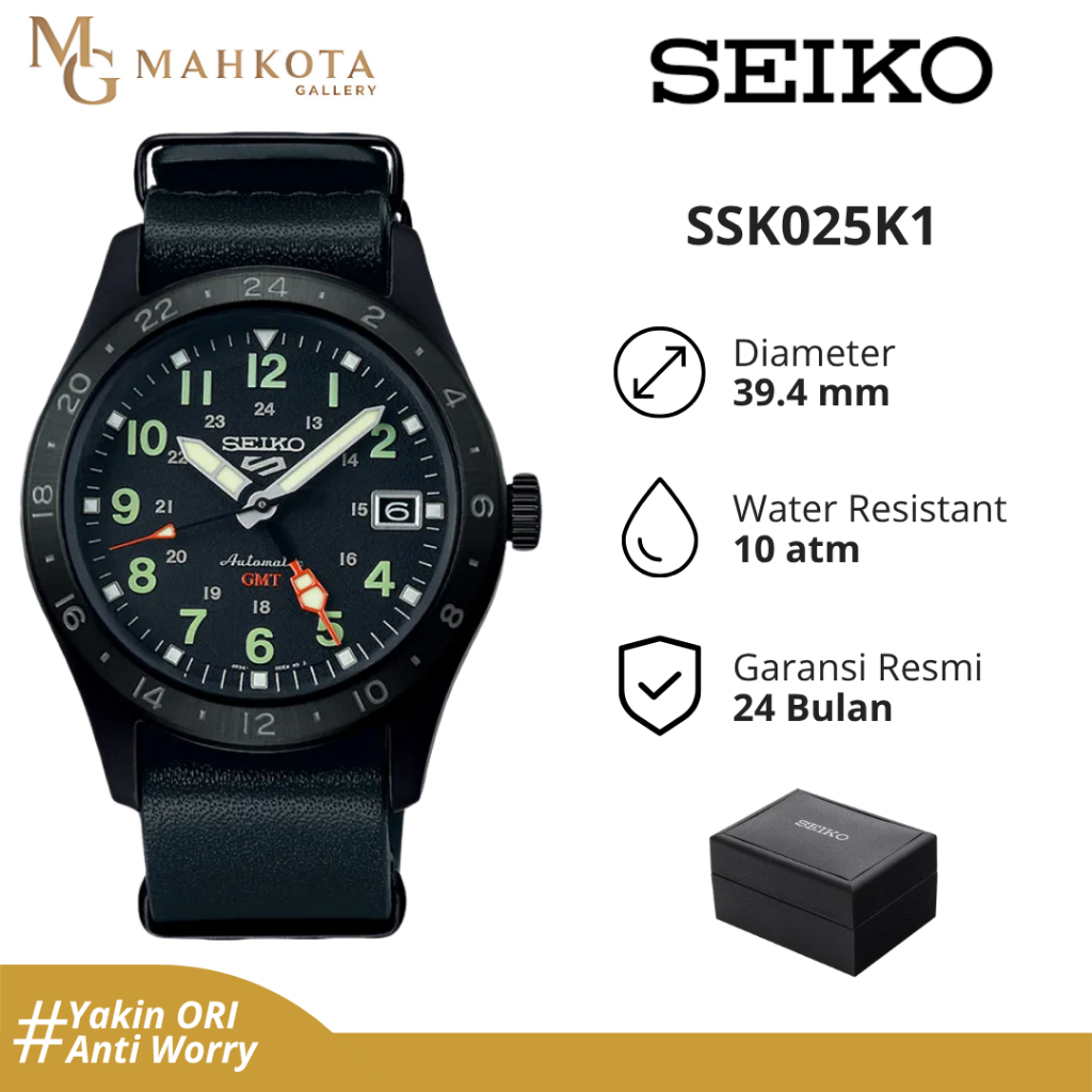 Jam Tangan Pria SEIKO SSK025K1 Strap Kulit Original Bergaransi Palembang