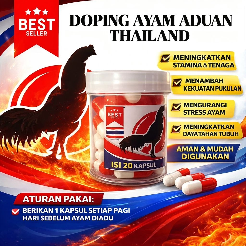 Jamu ayam aduan Doping ayam thailand Kapsul isi 20