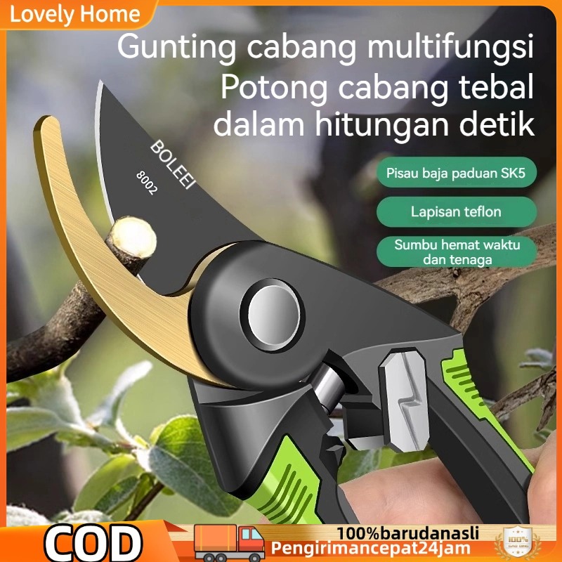 Gunting Dahan Ranting SK5 Baja Super Tajam Pruning Shears Heavy Duty Gunting Tanaman Bunga Kebun Bon