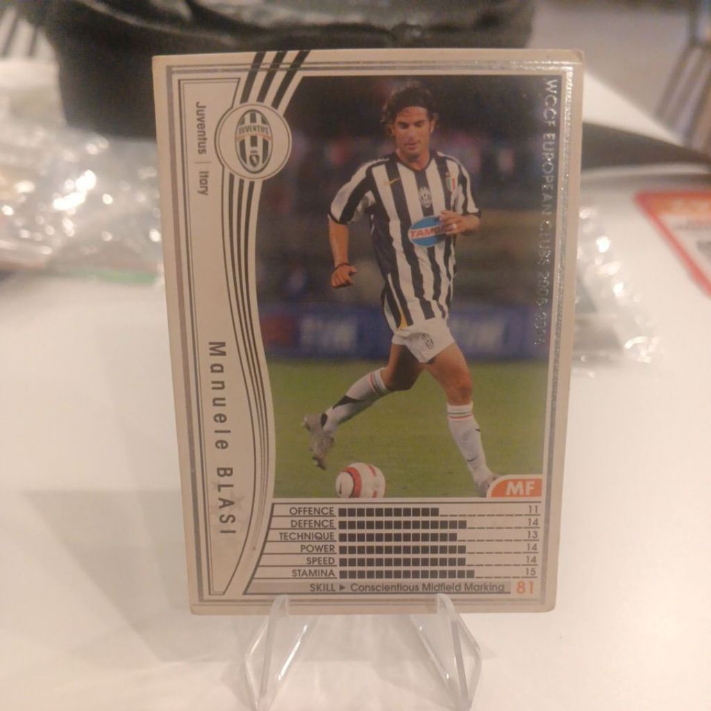 kartu bola panini wccf 2005/2006 Juventus