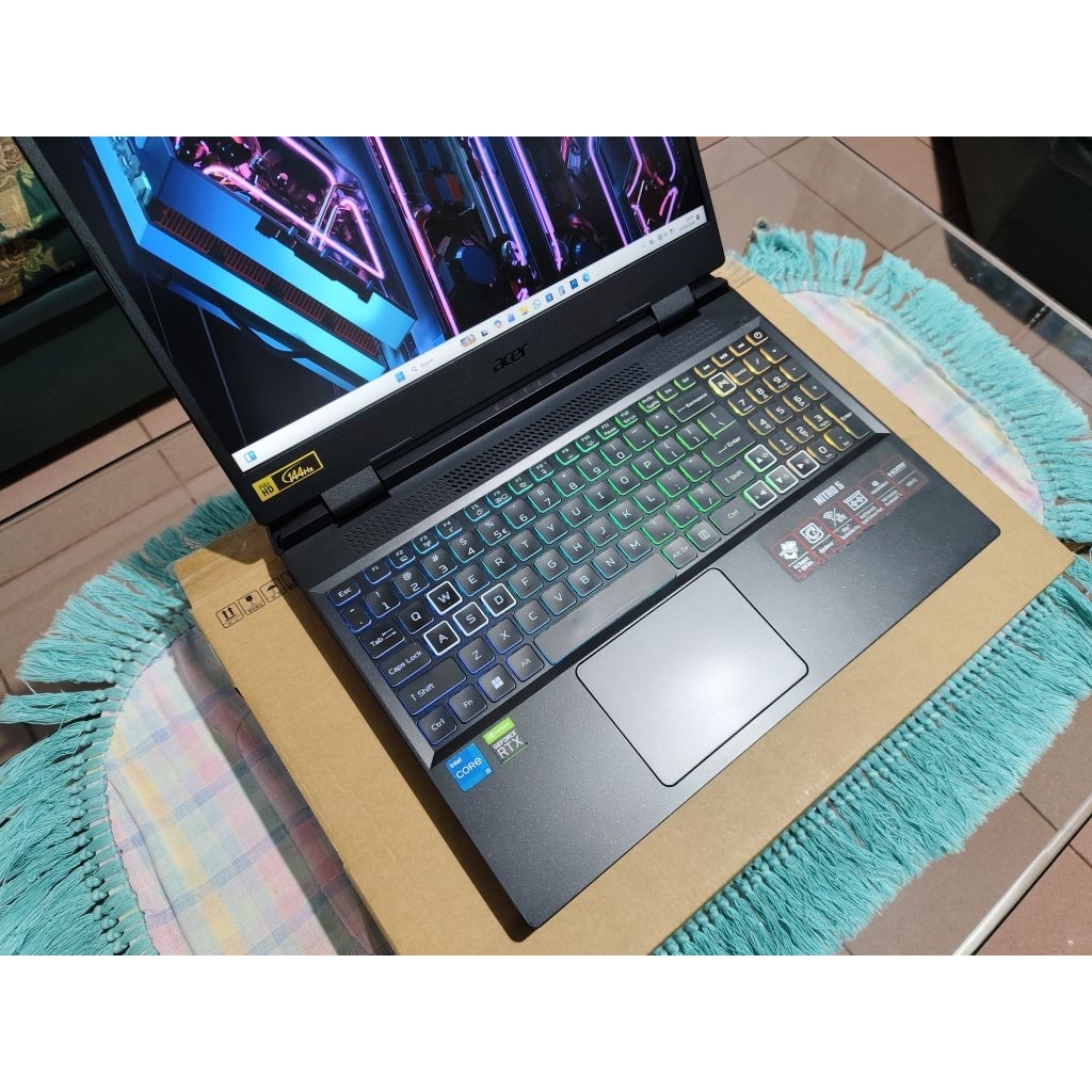 Laptop acer nitro 5 an515-58-55EG core i5 12500H 8/512 rtx 3050 144hz