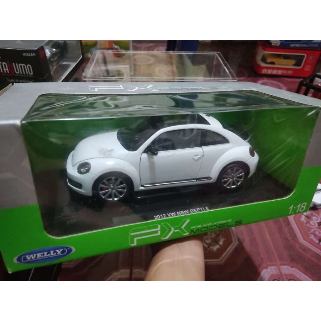 Diecast Welly FX 1:18 Volkswagen Beetle ( Mobil Kodok )