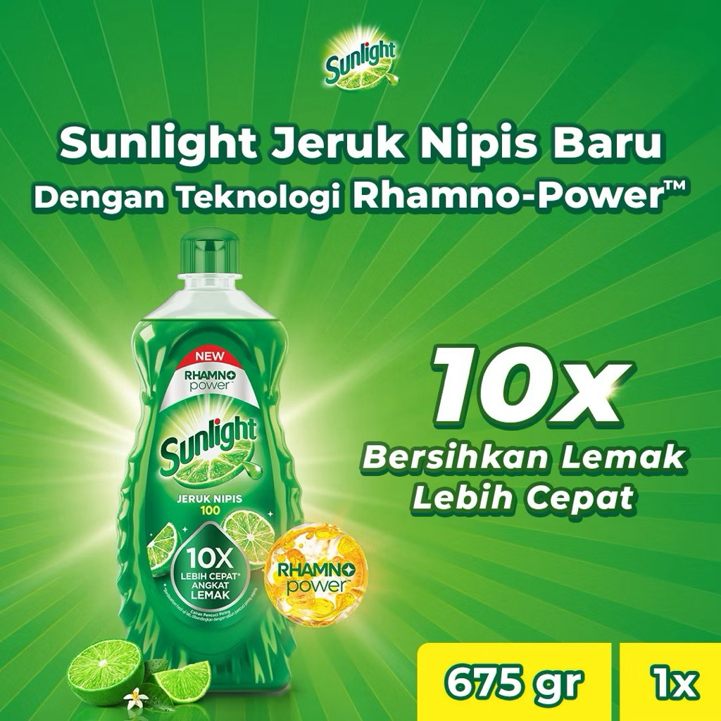 Sunlight 675ml Sunlight Botol Sabun Cuci Piring Sabun cair
