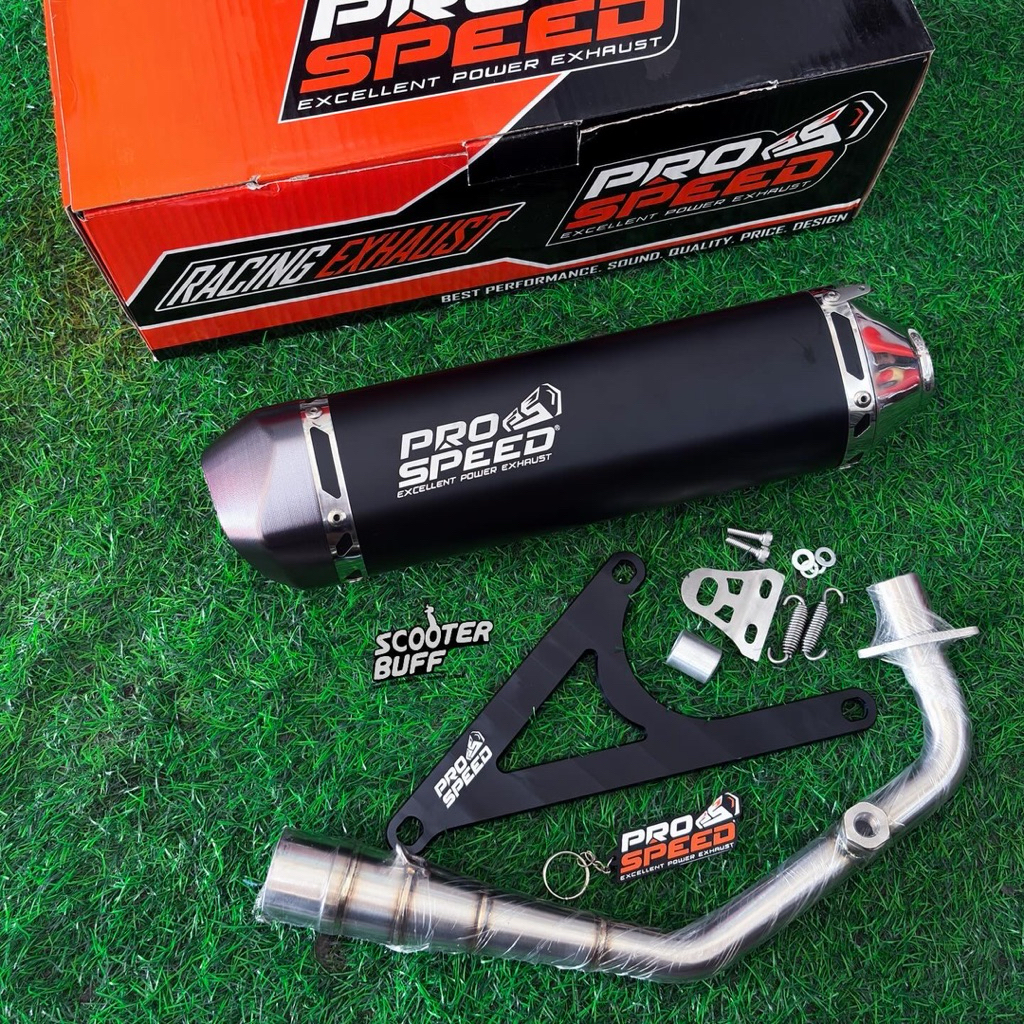 Knalpot ProSpeed Black CNC Vespa Sprint Primavera S LX 3vie Iget