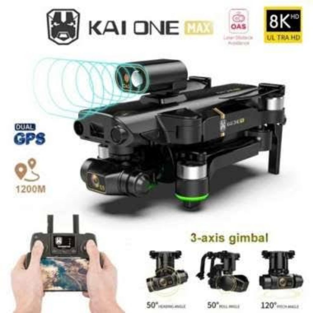 DRONE KAI ONE GPS HD 4K 3 AXIS GIMBAL HADIAH UTAMA