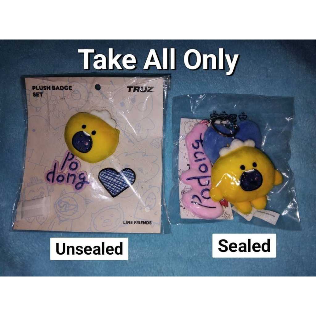 Podong Truz Impressive Plush Charm Keyring & Pin Badge Set So Junghwan Treasure Official