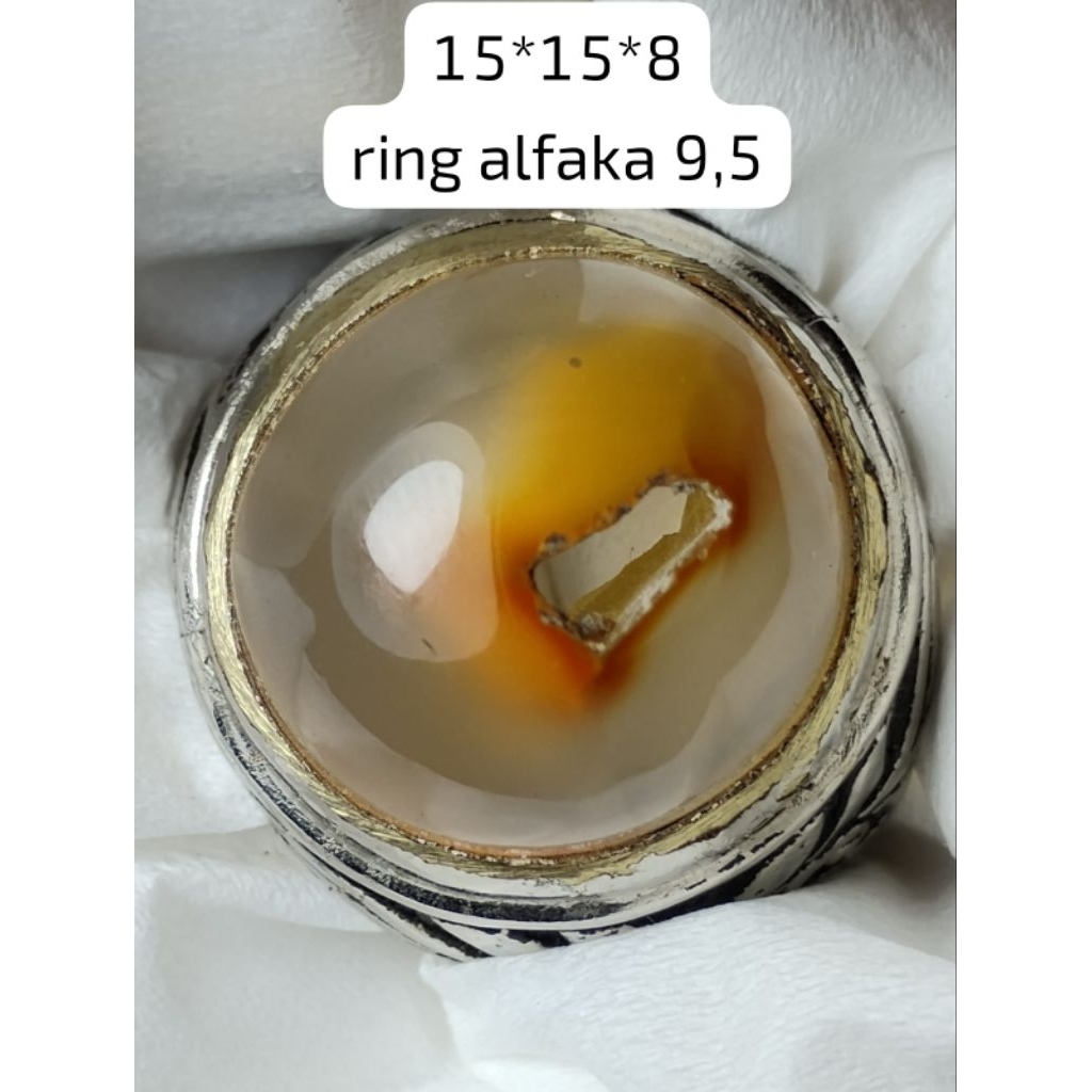 combong merah asli batu hk, ring alfaka 9,5 natural asli alam