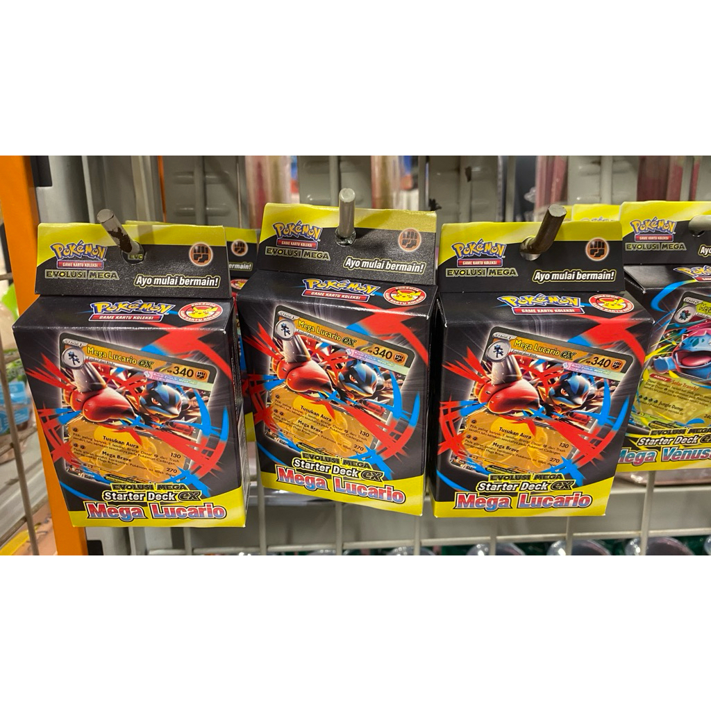 kartu pokemon starter deck ex mega lucario