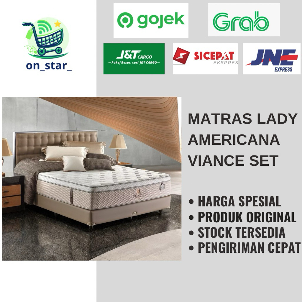 Lady Americana Viance Matras Set 160x200 Kasur Lady Americana