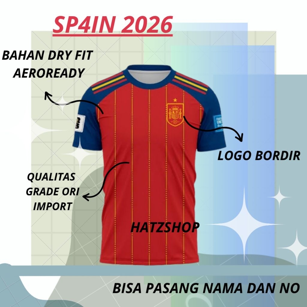 JERSEY SP-4NYOL PIALA DUNIA 2026 BAJU BOLA TIMNAS GRADE ORI IMPORT THAILAND JERSY HOME AWAY