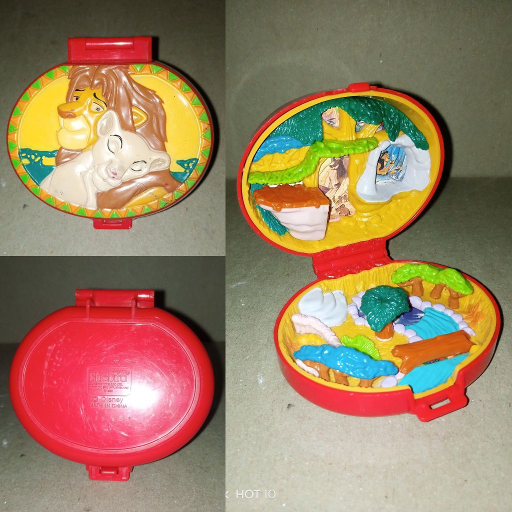 polly pocket vintage bluebird 1996 disney the lion king compact