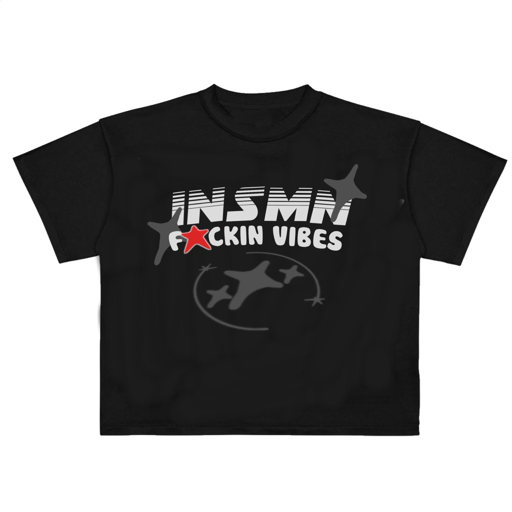 T-shirt Boxy  “Arturo” | Hitam | kaos boxy pria & wanita insomnia vibes