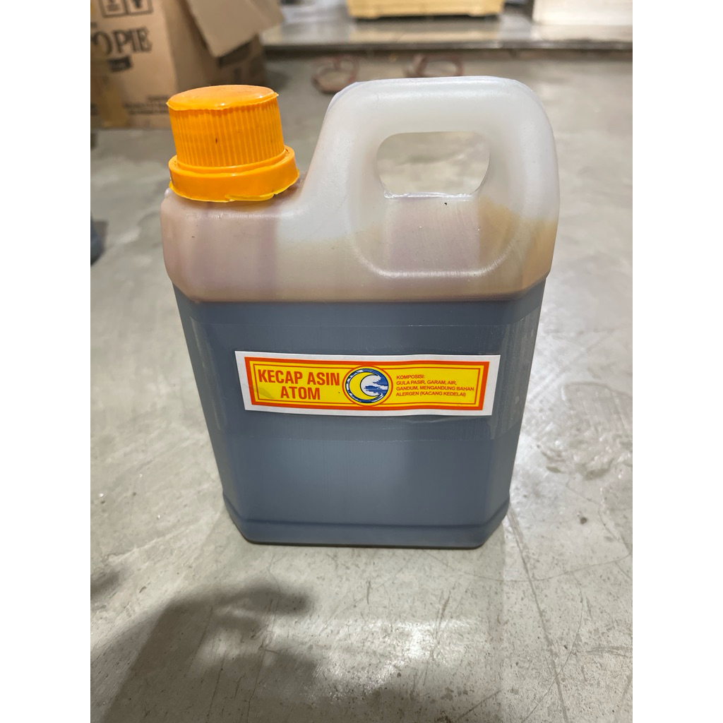 Kecap Asin cap bulan / kecap asin botol / kecap asin atom asli palembang / kecap asin usaha jaya