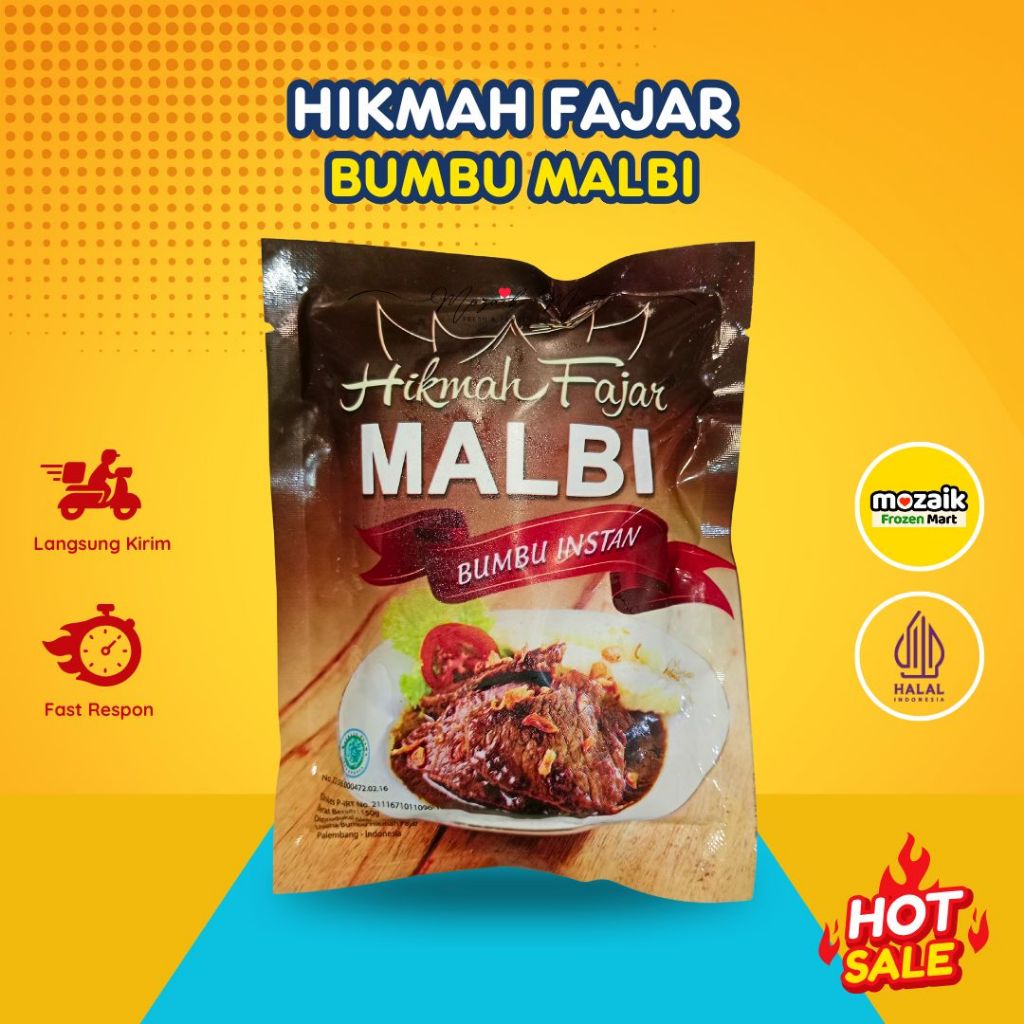 Hikmah Fajar Bumbu Malbi 150 gr Frozen Food Mart Palembang