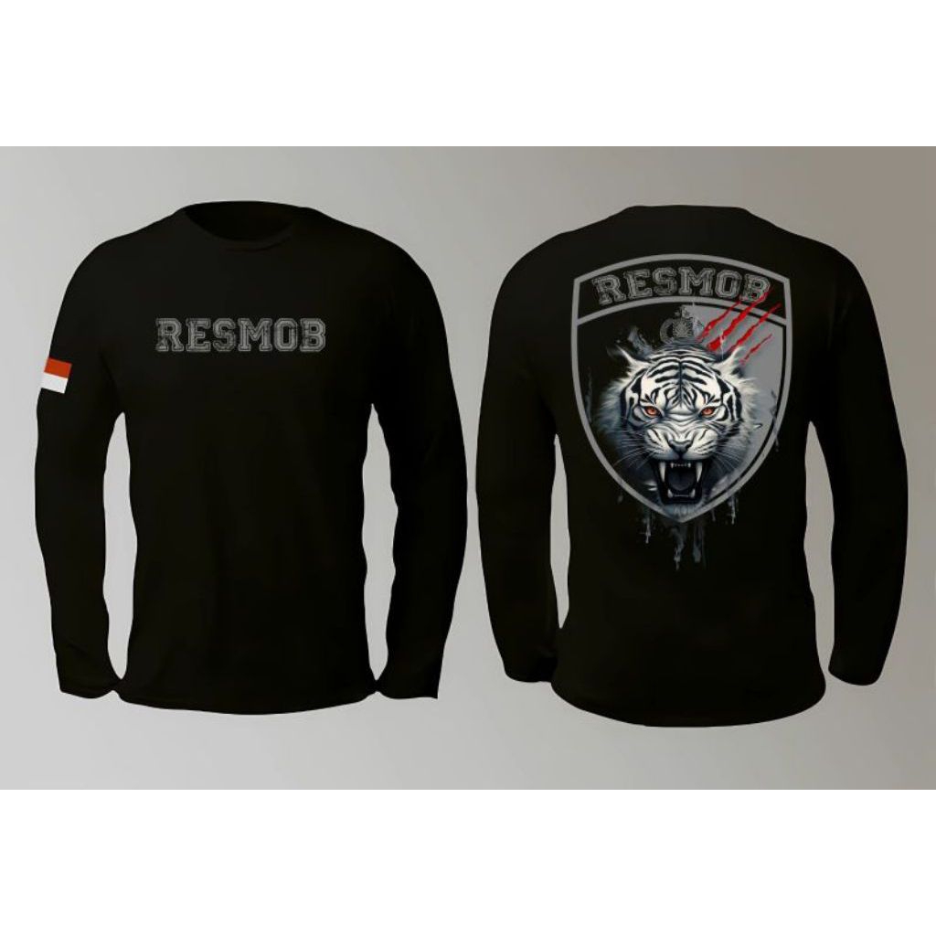 KAOS TSHIRT LENGAN PANJANG RESMOB HARIMAU//TSHIRT NEW