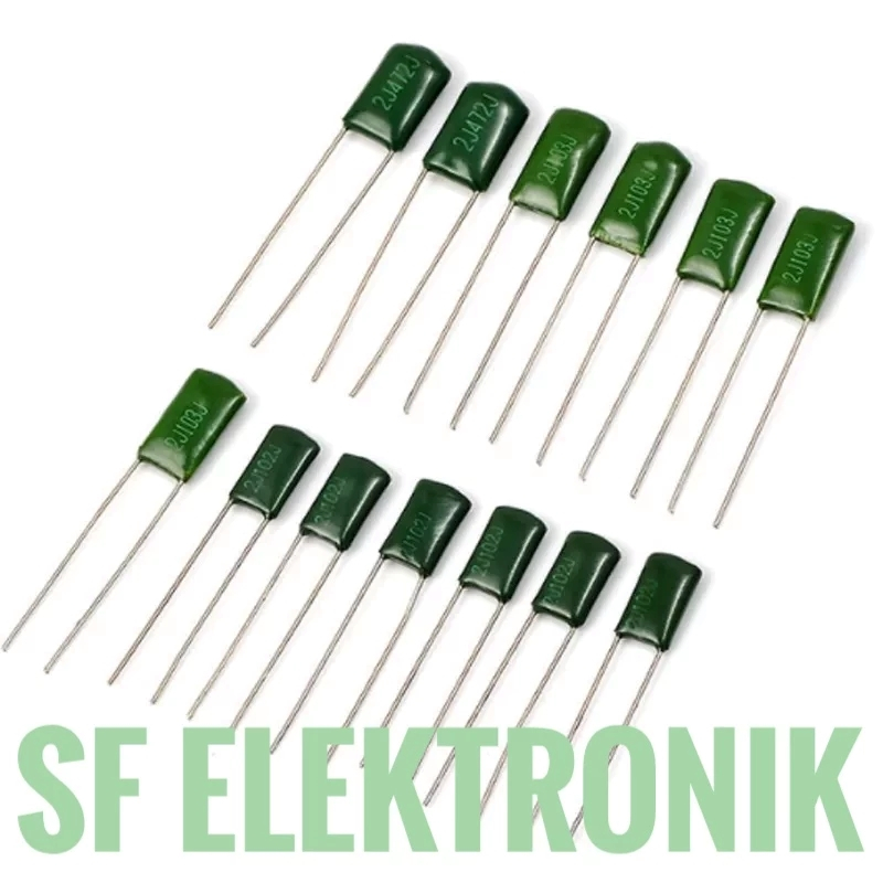 Kapasitor Capacitor Film Milar 102J-222J-392J-472J-562J-682J-822J