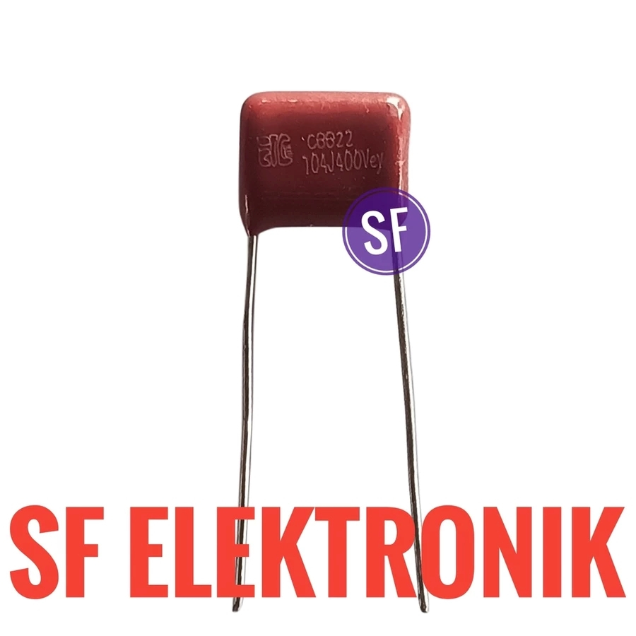 Kapasitor Capacitor Milar 104J-400V