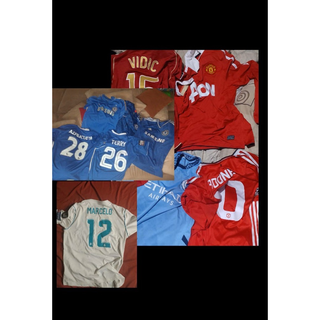 TAKE ALL 10 pcs baju bola grade ori (preloved)