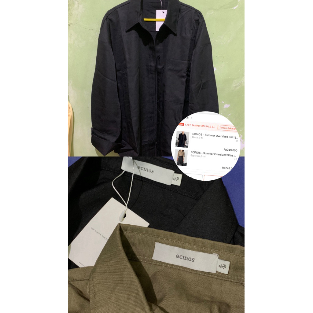 Kemeja Oversized Brand Ecinos