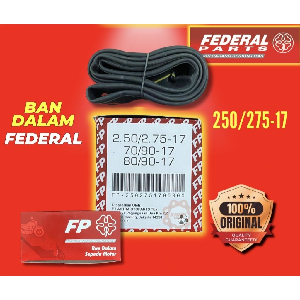 Ban Dalam Federal 250/275 Ring 17 Federal Parts