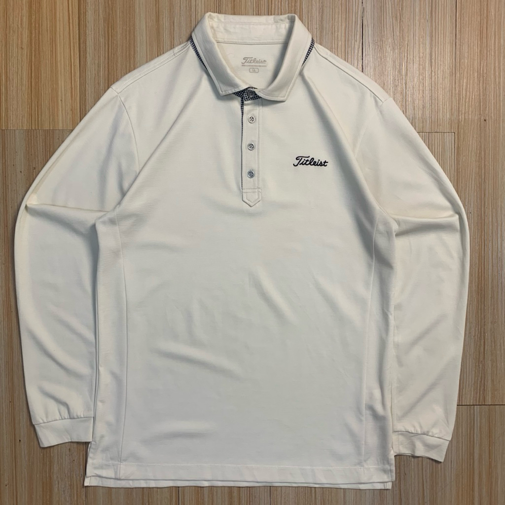 T-shirt kerah TITLEIST LUXURY Golf Cakep bgt warna Soft LIKE NEW (L)