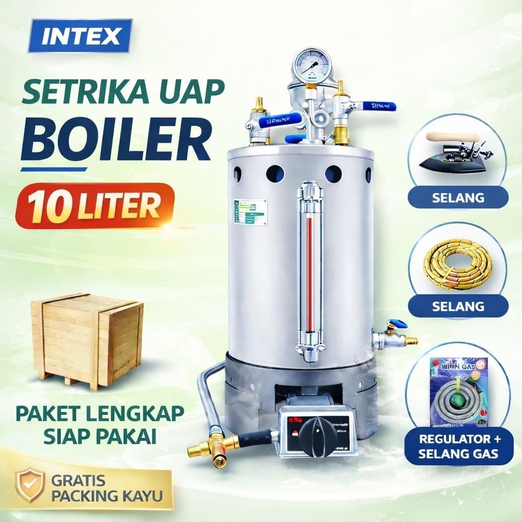 Setrika Uap Laundry/Boiler Setrika Uap 10Liter (Khusus medan)