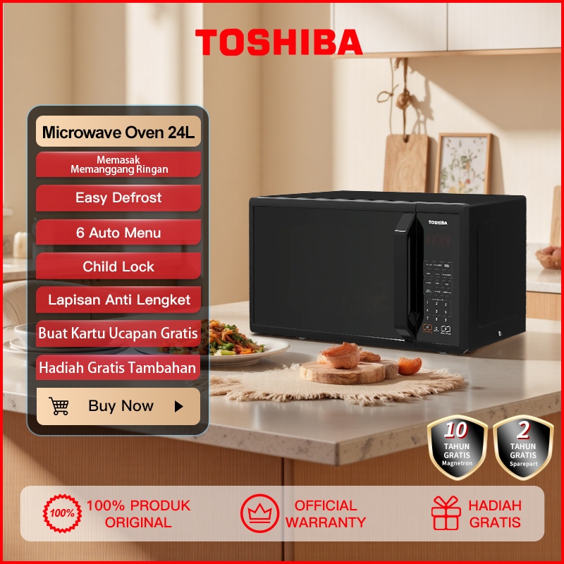 Toshiba 24L 800w Microwave MM-EM24P-BK