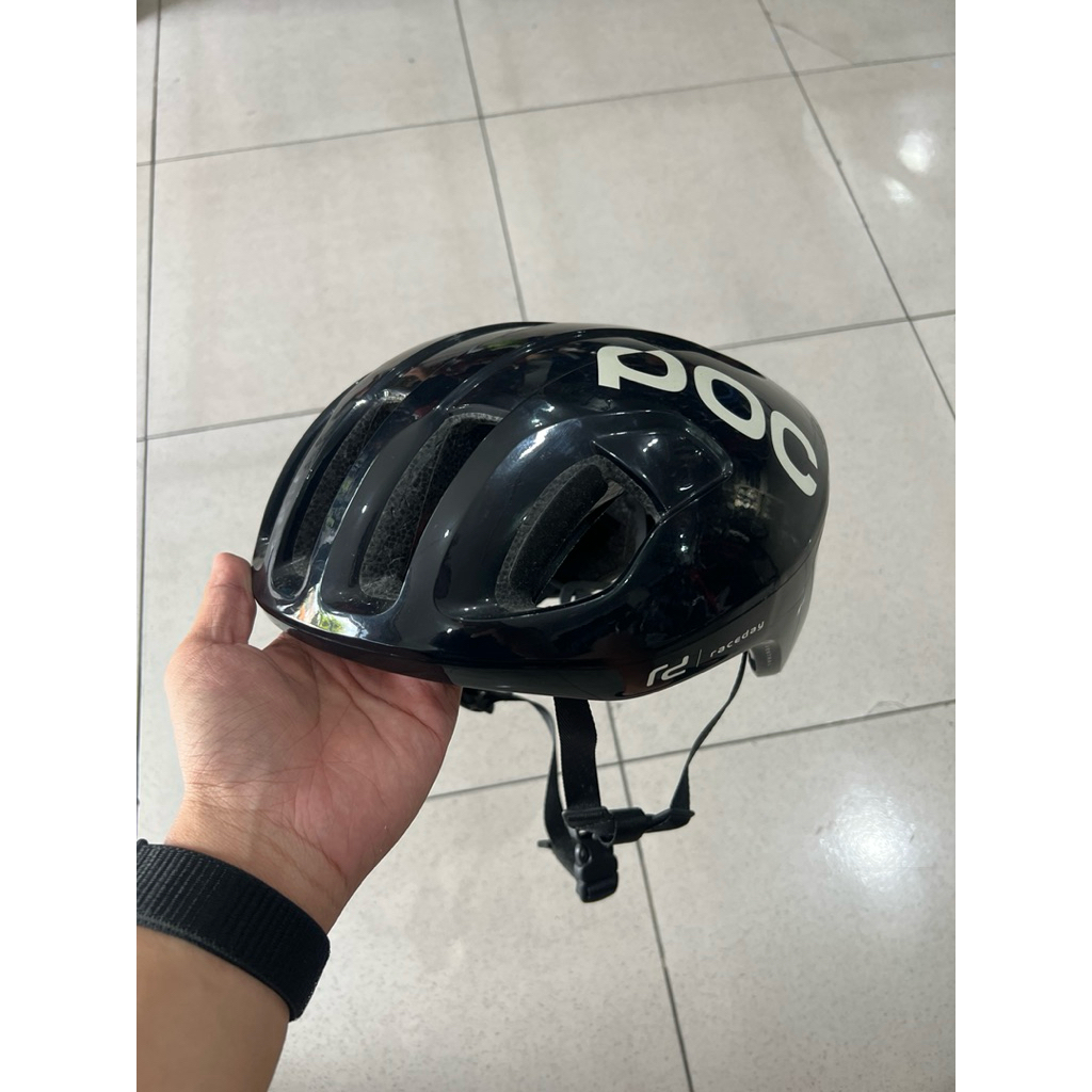 HELM SEPEDA RB PRELOVED POC SPIN L LARGE HITAM BLACK ORIGINAL BEKAS SECOND RACE DAY