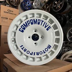 Velg Compomotive ring 15 Jazz Agya Ayla Sigra Brio Yaris Velg Rally Putih R15