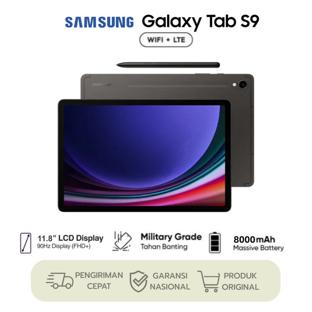 Samsung Galaxy S9 Tab 11 Inch | 5G/4G LTE | 16GB RAM 512GB ROM | Dual SIM | Android Tablet