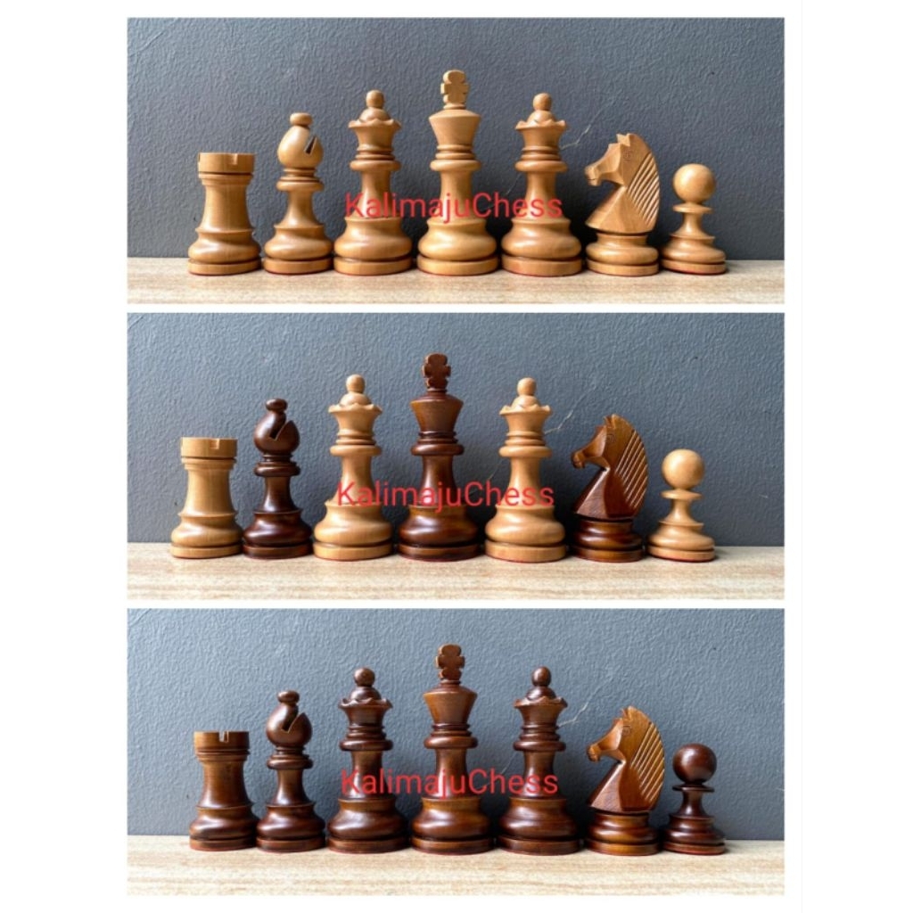 Bidak catur kayu premium type DGT