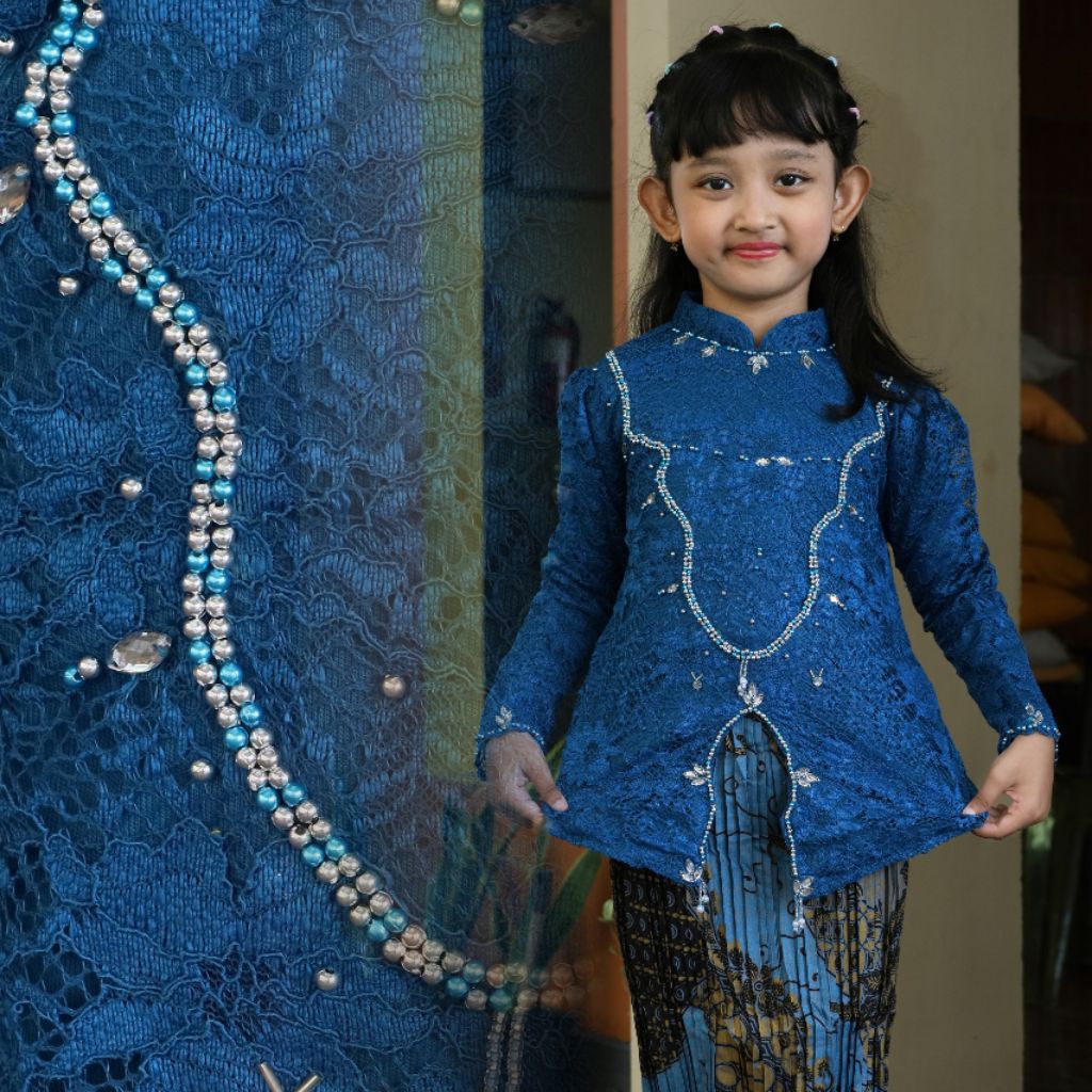 Set Anak Perempuan baju wisuda brukat payet / Setelan kebaya anak usia 12 tahun / Kebaya wisuda rema