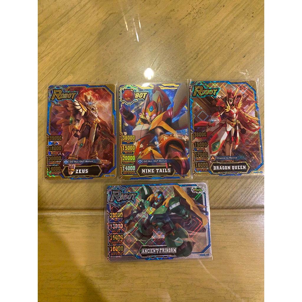 Hero of Robots, Gold & Silver Robots Cards