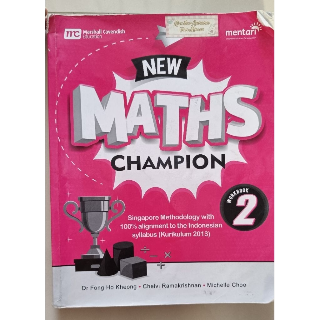 New Maths Champion Mentari book 2 Singapore Marshall Cavendish workbook
