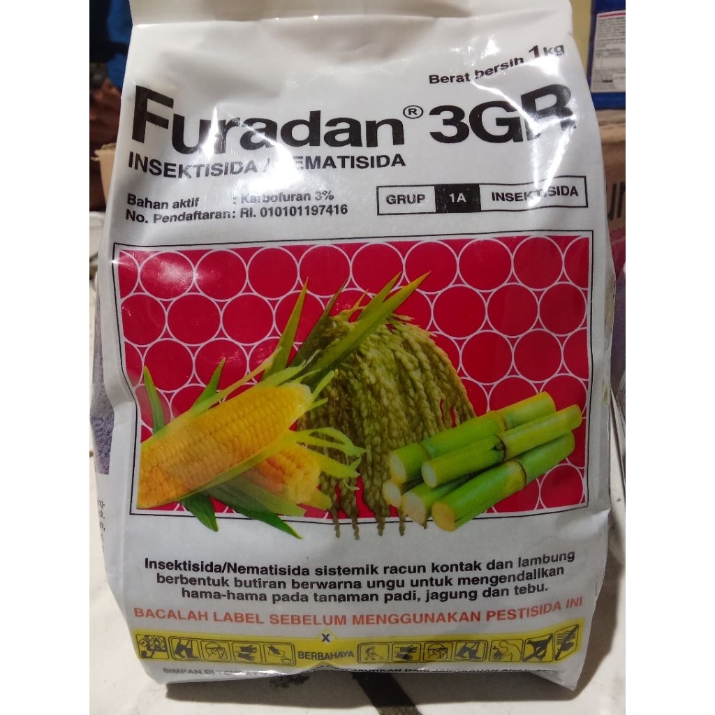 Furadan Insektisida 1kg - Sistemik, Kontak, dan Lambung untuk Tanaman Padi dan Jagung