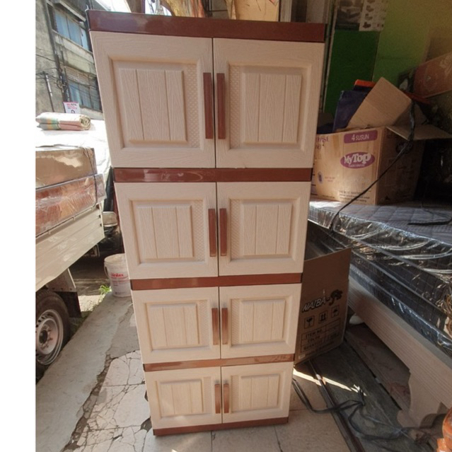 lemari plastik susun 4 tingkat-lemari anak kost-lemari pakaian plastik-lemari susun 4tingkat