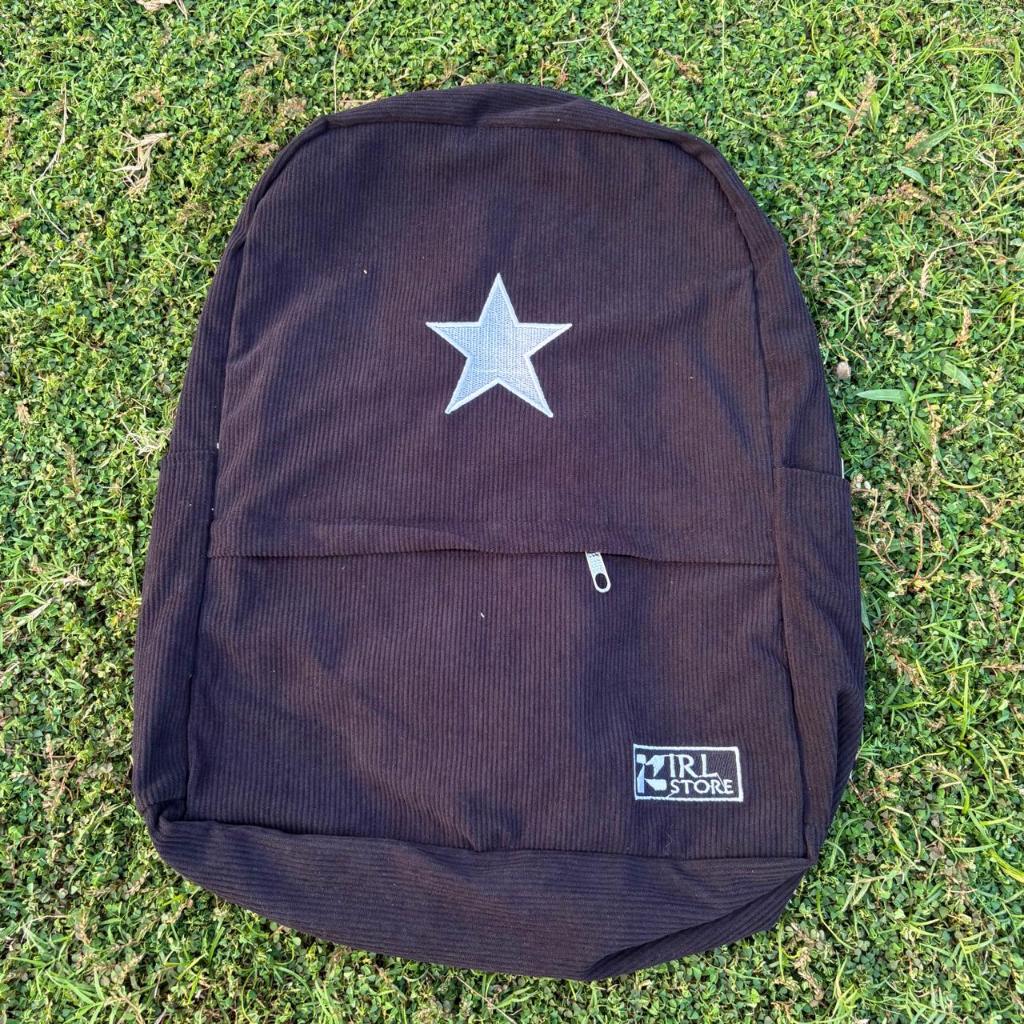 TAS RANSEL SEKOLAH STAR CORDUROY BACKPACK CORDUROY PRIA WANITA || TAS LAPTOP CORDUROY