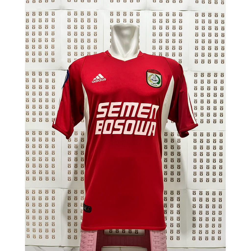 Jersey Original PSM Makassar Home 2004 Ridwansyah + Celana