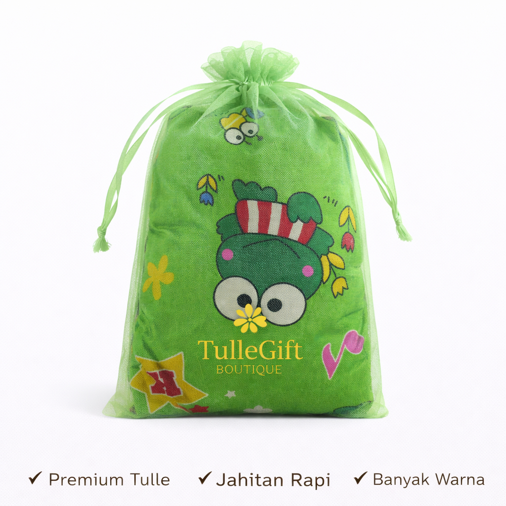 Kantong Souvenir Serut - 25x35 cm - Kantong Tile Handuk