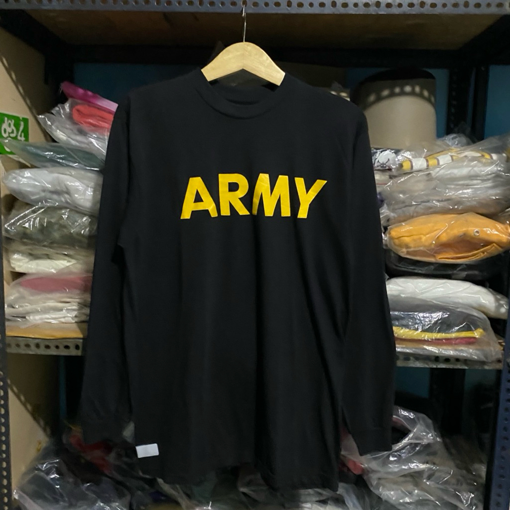 US Army APFU L/S T' Hitam Size M 73x52