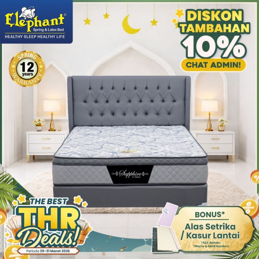 Kasur Springbed Saphire Komplit Set by Elephant Springbed