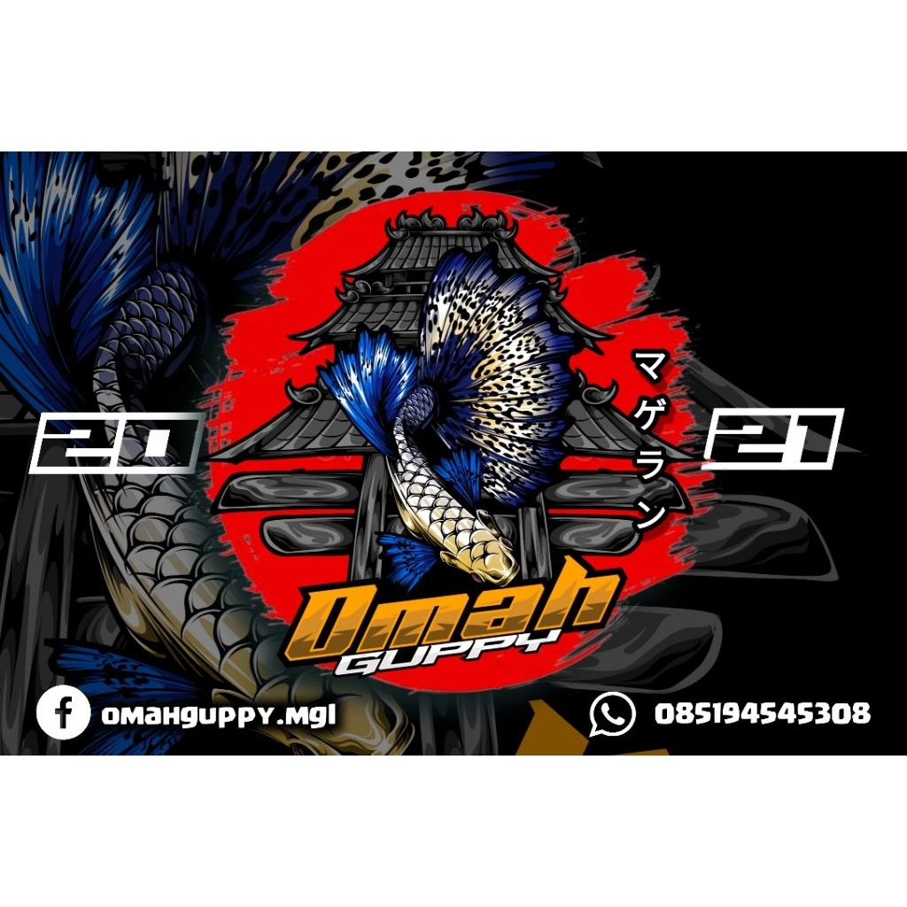 Hiasan akuarium Guppy PRTDE Short Body