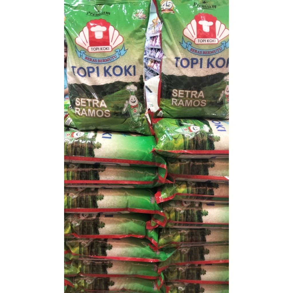 Beras setra Ramos topi koki 5kg